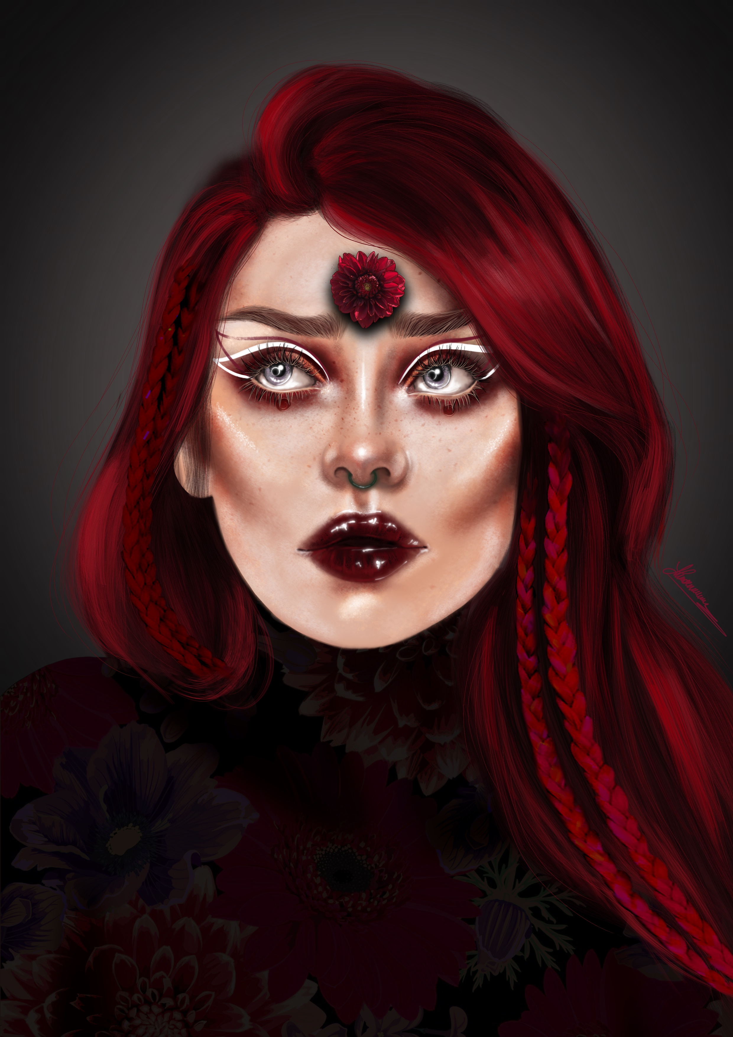 Botanica — Crimson Dahlia